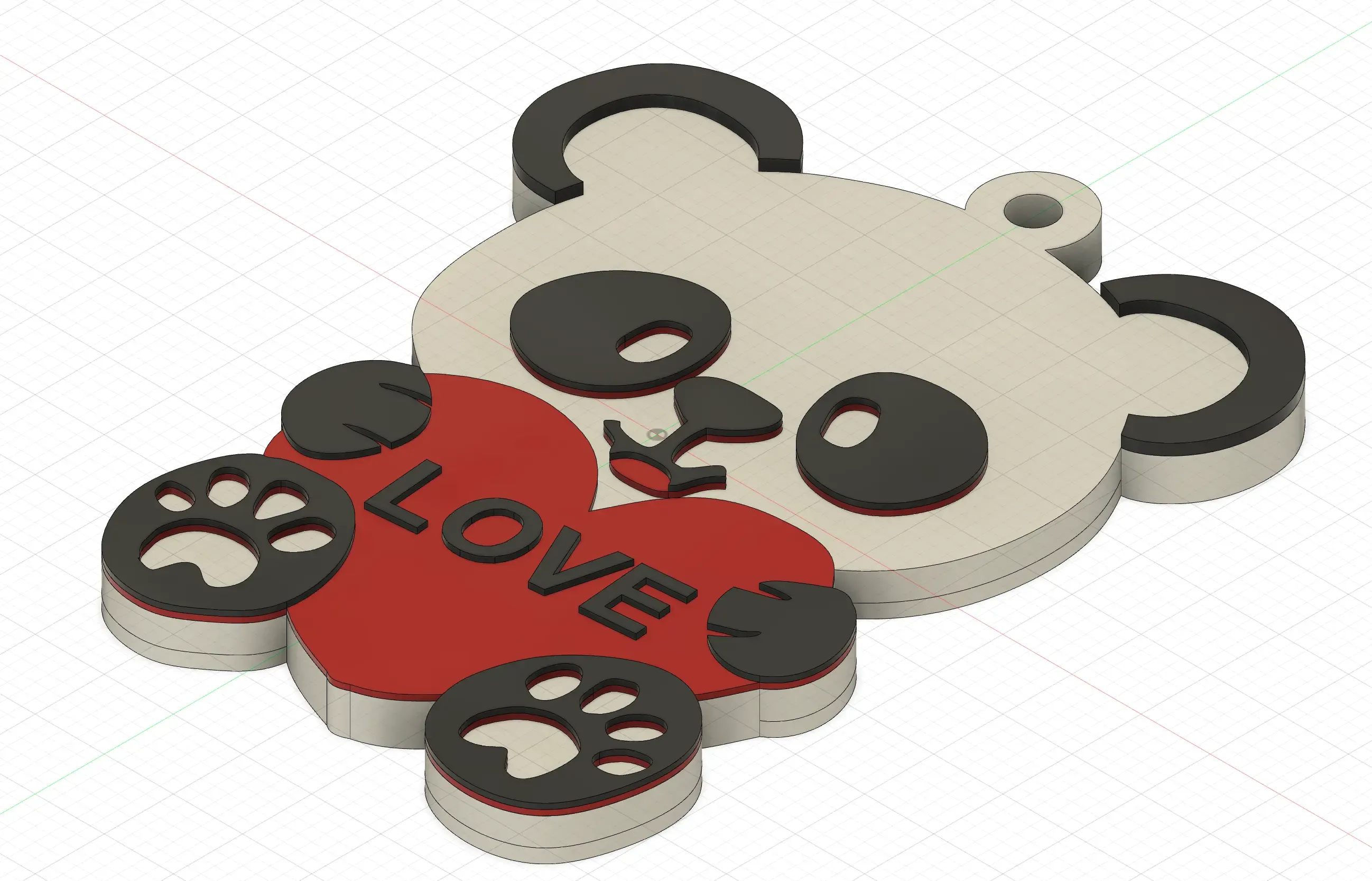 san valentino s giorno portachiavi llavero 3d modelli scarica creality nube 3D print model - Mito3D