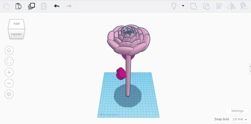 valentines day flower 3d models download creality cloud 3d print model - Mito3D