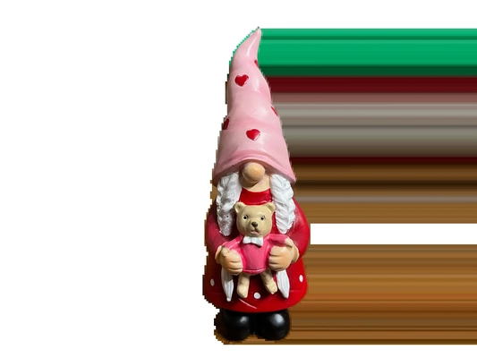 valentines gnome portant nounours 3d modèles télécharger créalité nuage fictif personnages 3d print model - Mito3D