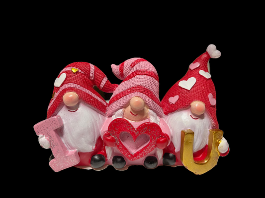 valentines three gnomes i love 3d models download creality cloud fictional characters 3d print model - Mito3D
