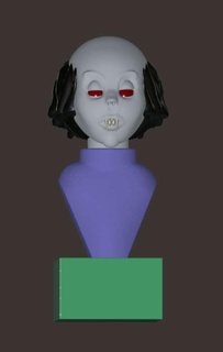 vampiro busto caracteres 3d print model - Mito3D
