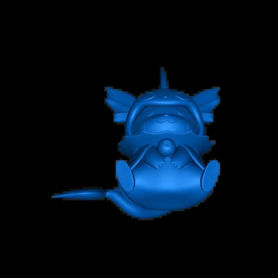 vaporeon pikachu 3d models download creality cloud 3d print model - Mito3D