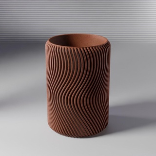 Vase 0004 ausgezogen Tube Zuhause Haus Dekor 3d print model - Mito3D