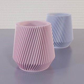 vase 0010 - twisted cone Home Decor 3d print model - Mito3D