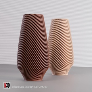 vase 0012 - bullet twisted Home Decor 3d print model - Mito3D