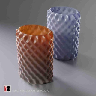 vaso 0016 protuberanza ovale casa arredamento 3d print model - Mito3D