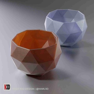 Vase 0017 Ikosphäre Pflanzer Zuhause Haus Dekor 3d print model - Mito3D