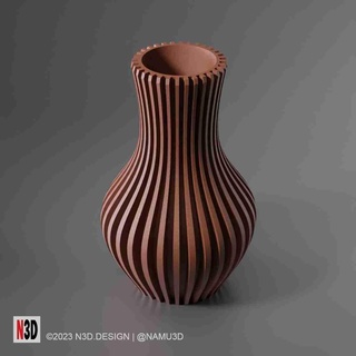 vase 0034 - belly Home Decor 3d print model - Mito3D