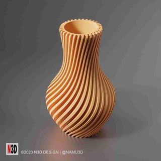 vaso 0034 pancia contorto casa arredamento 3d print model - Mito3D