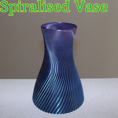 vase 1 - spiralised 3d models download creality cloud home decor 3d print model - Mito3D
