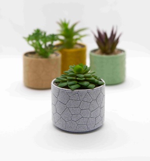 vase 3 - curved stone pattern Home Decor 3d print model - Mito3D