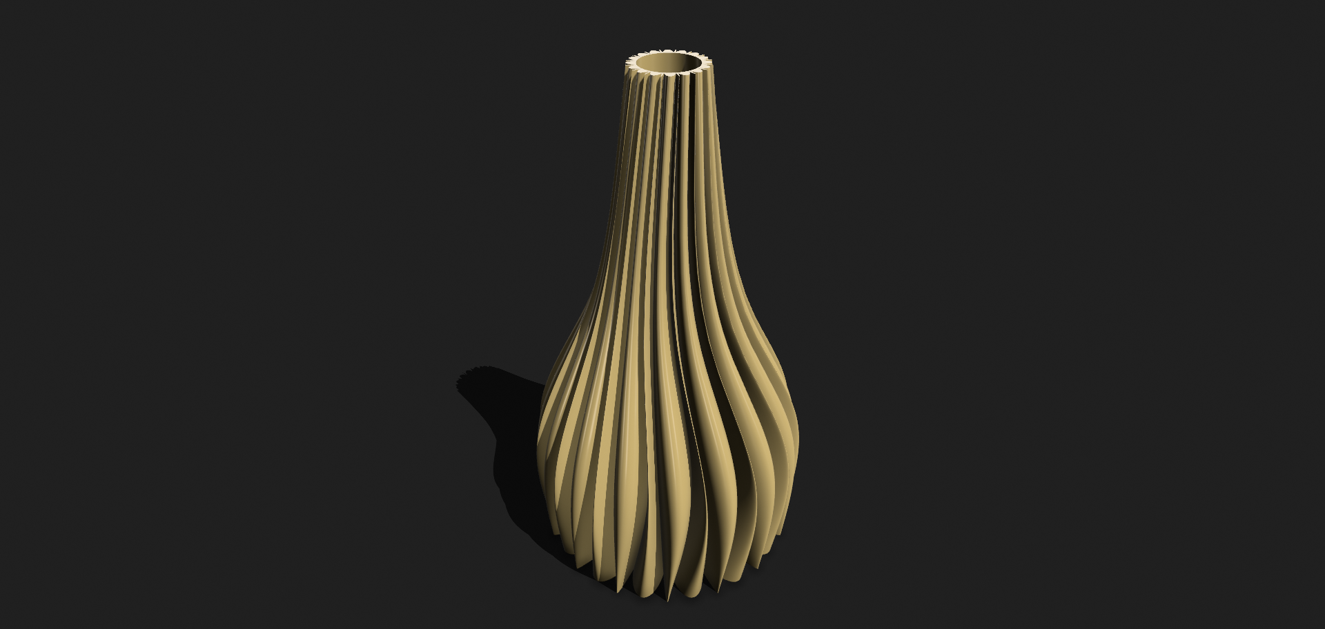 vase 6 pastel banane Ménage 3D print model - Mito3D
