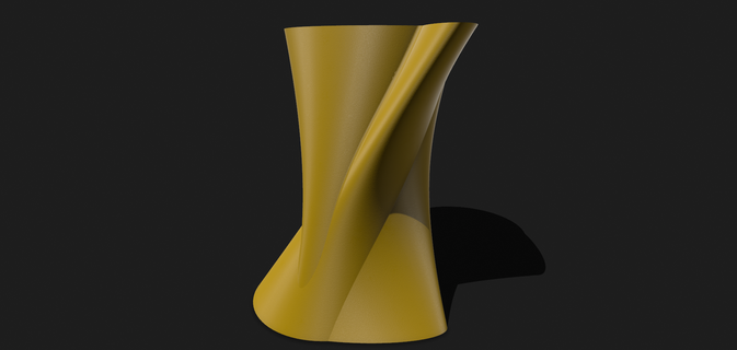 Vase 8 Gehirn Knoten Haushalt 3d print model - Mito3D