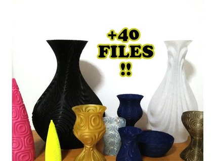Vase Sammlung Haushalt 3d print model - Mito3D