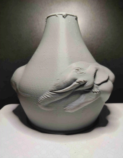 vaso elefante x2 3d modelli scarica creality nube casa arredamento 3d print model - Mito3D
