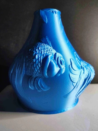 vaso peixe 3d modelos baixar crialidade nuvem casa decoração 3d print model - Mito3D