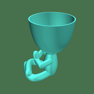 vase meditando 3d models download creality cloud Cups & Mugs 3d print model - Mito3D