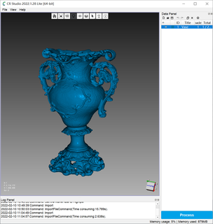 vaso escaneado cr scan lagarto antiguidades 3d print model - Mito3D
