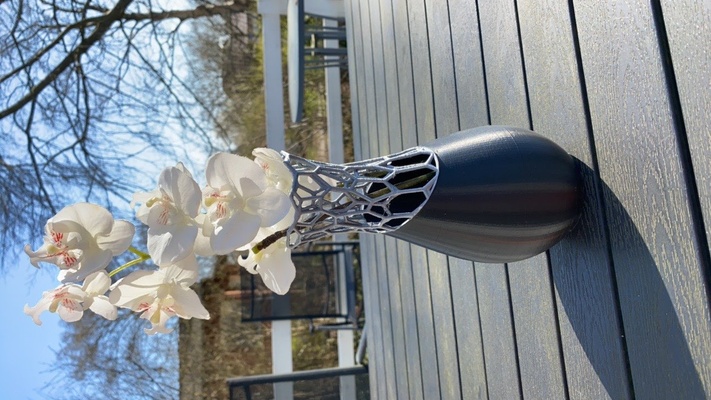 vaso voronoi 3d modelli scarica creality nube mobilia 3d print model - Mito3D