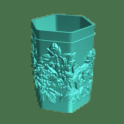 vaso arte 3d modelos descargar crealidad nube 3d print model - Mito3D