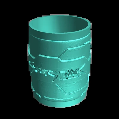 vaso cyberpun 3d modelos baixar crialidade nuvem 3d print model - Mito3D