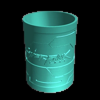 vaso cyberpunk versunken 3d modelle download realität wolke 3d print model - Mito3D