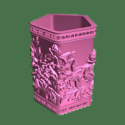 vaso de flores 3d models download creality cloud 3d print model - Mito3D