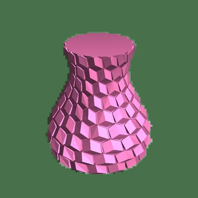 vaso ornamental 3d modelos baixar crialidade nuvem 3d print model - Mito3D