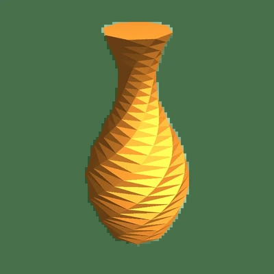 vaso poli 3d modelos baixar crialidade nuvem 3d print model - Mito3D