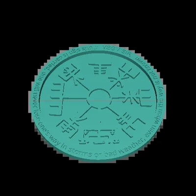 vegvisir 3d modelos baixar crialidade nuvem 3d print model - Mito3D