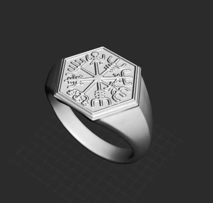 vegvisir wikinger kompass ring 3d modelle download realität wolke 3d print model - Mito3D