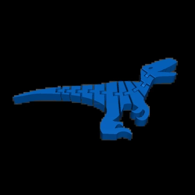 velociraptor 3d modeller indir creality bulut 3d print model - Mito3D