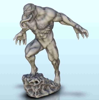 venom rock 15 - spiderman mini rpg marvel figure spider Fictional Characters 3d print model - Mito3D