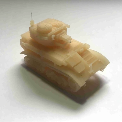 vickers mkvi 28 mm tank 3d modeller indir creality bulut 3d print model - Mito3D