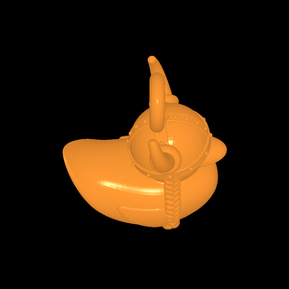 viking duck keychain 3d models download creality cloud Others 3d print model - Mito3D