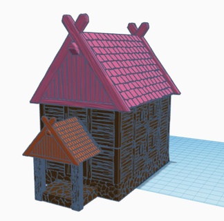 viking house story Architecture & Landscape 3d print model - Mito3D