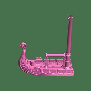 vikingo Embarcacion popa antiguo vasos 3d print model - Mito3D