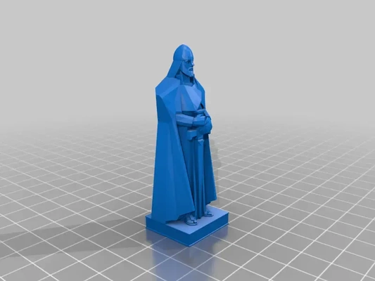 viking warrior - statue 3d models download creality cloud 3d print model - Mito3D