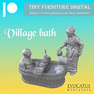 village bath goldfield peasants Toys & Games 3d print model - Mito3D