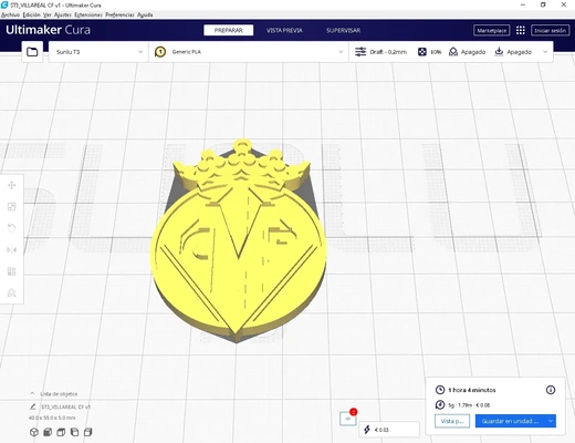 villarreal cf 3d modelos baixar crialidade nuvem 3d print model - Mito3D