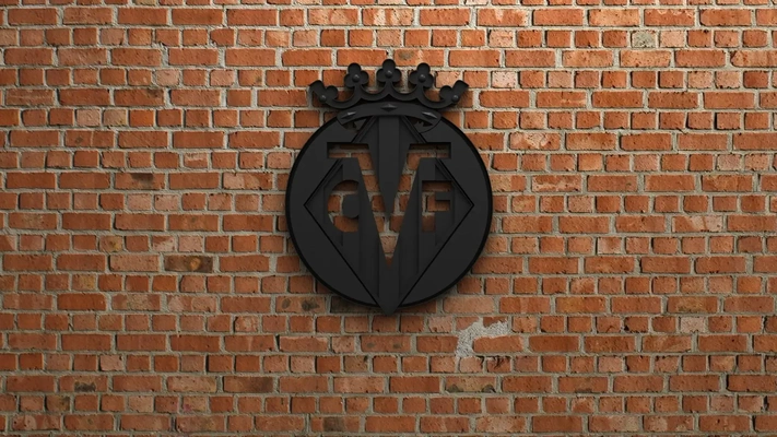 villarreal cf logotipo 3d modelos baixar crialidade nuvem 3d print model - Mito3D