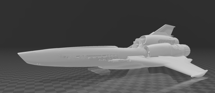 víbora mkii estrella batalla galática aeronave 3d print model - Mito3D