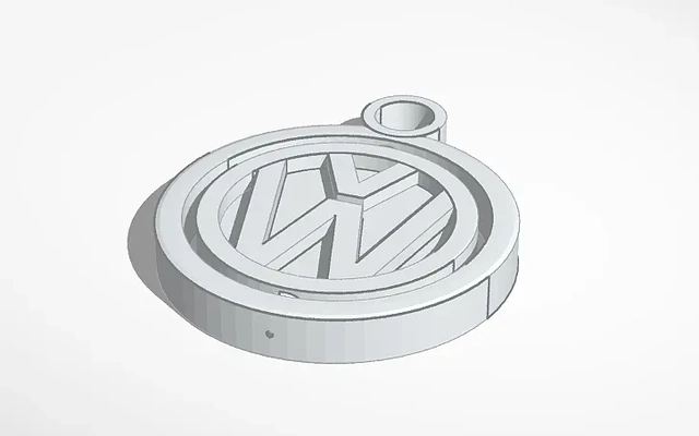 volkswagen portachiavi giroscopio 3d modelli scarica creality nube 3d print model - Mito3D