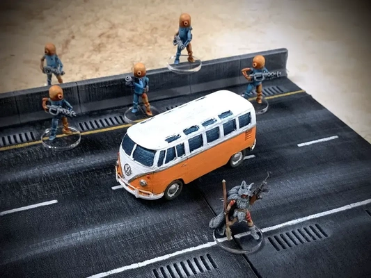 volkswagen minibus 30mm échelle 3d modèles télécharger créalité nuage 3d print model - Mito3D