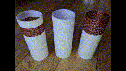 voronoi fiore vaso impostato 3 contemporaneo organico disegni casa arredamento 3d print model - Mito3D