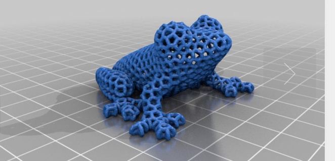 voronoi frog ornament Reptilian 3d print model - Mito3D