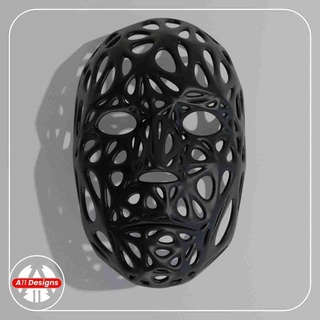 Voronoi maske 3d modeller indir Creality bulut maskeler kasklar 3d print model - Mito3D