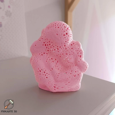 voronoi madre abrazo 3d modelos descargar crealidad nube 3d print model - Mito3D