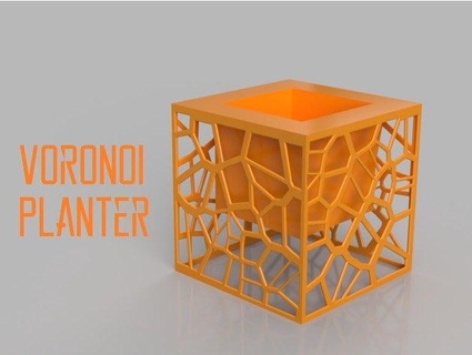 voronoi planter Home Decor 3d print model - Mito3D