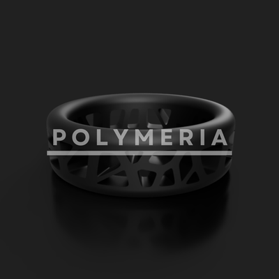 voronoi ring by polymeria 3d models download creality cloud jewellery 3d print model - Mito3D